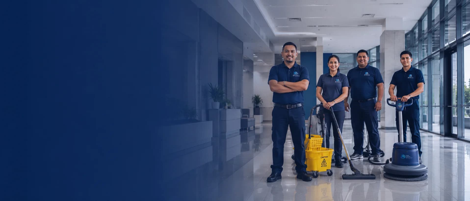 The Cadic Building Services team at work